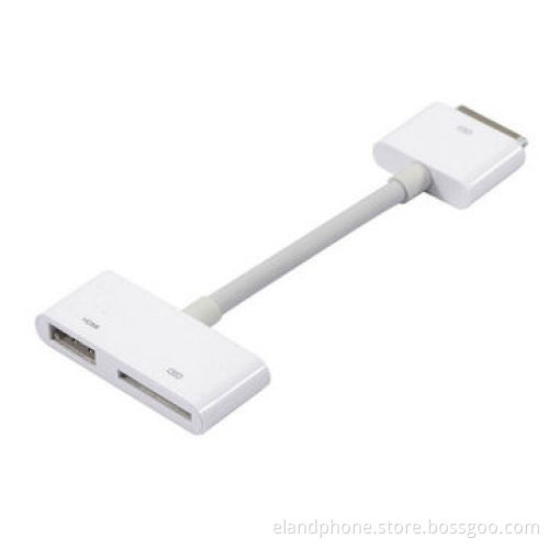 Digital AV HDMI Adapter to HDTV for New iPad 2/3/iPhone 4S/4G iPod Touch, with Charging